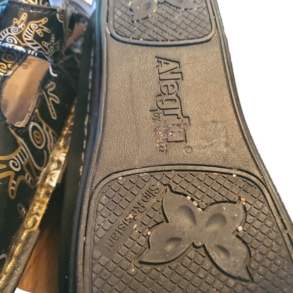 Alegria Sz 37 Gold And Silver Frog Clogs Mules ALG-DON-361 - Picture 5 of 7